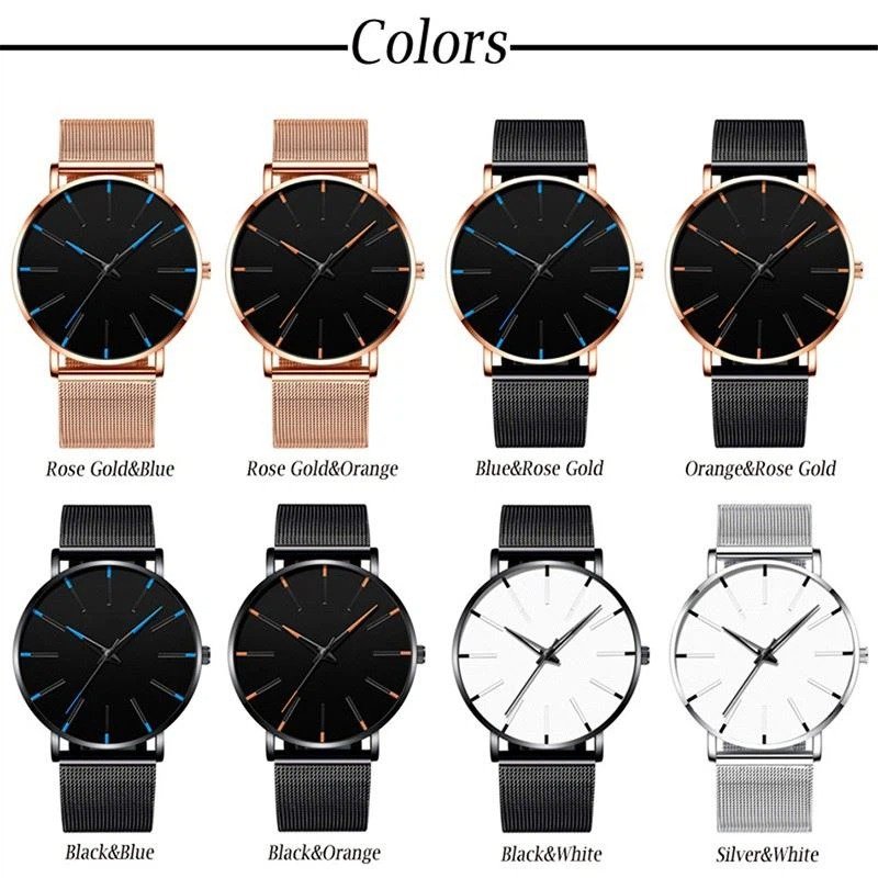 Minimalist Men Fashion Ultra Thin Watch