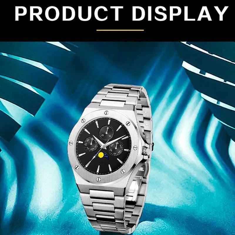 Luxury Chronograph Stainless Steel Men Watch