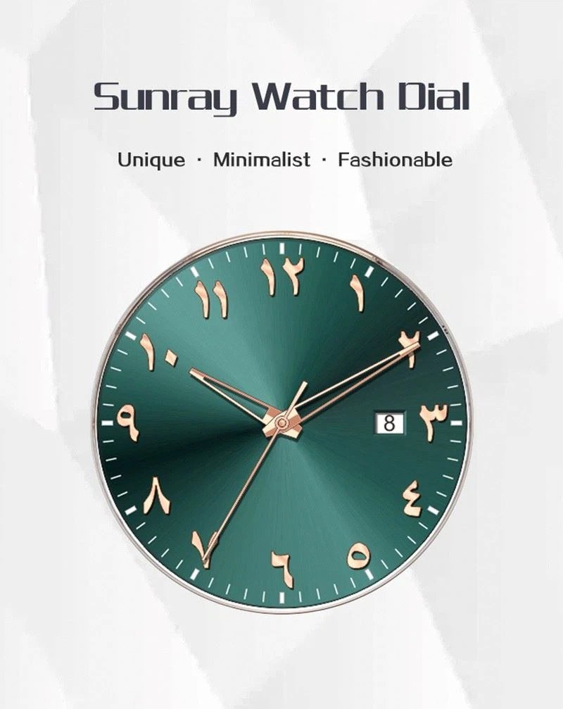 Arabic Numerals Dial Minimalist Custom Quartz Watch