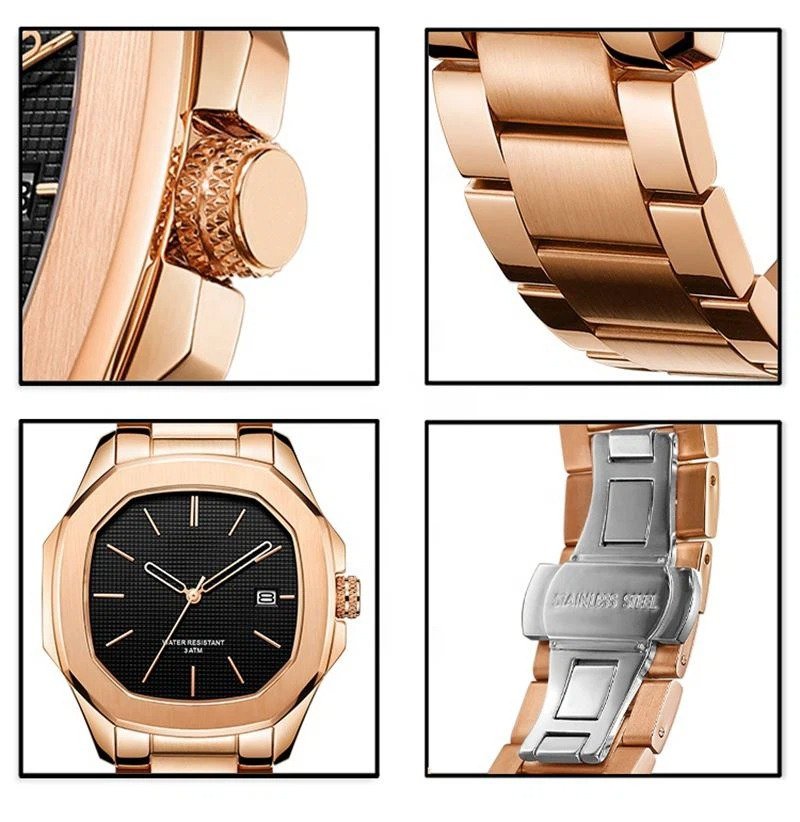 Fashion Customized Steel Square Men Watch