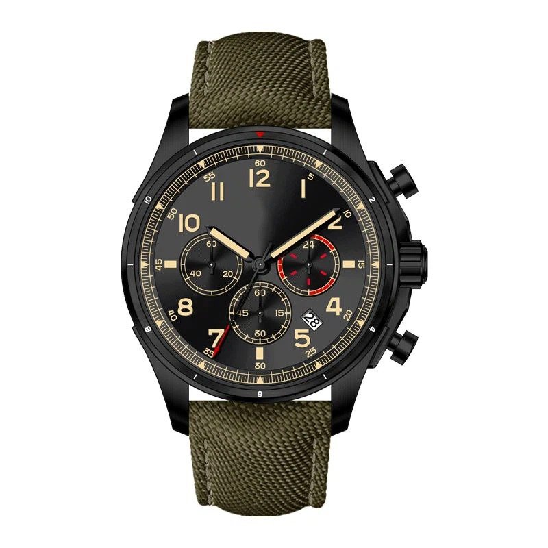 Men Chronograph Wrist Watch Luminous Hands