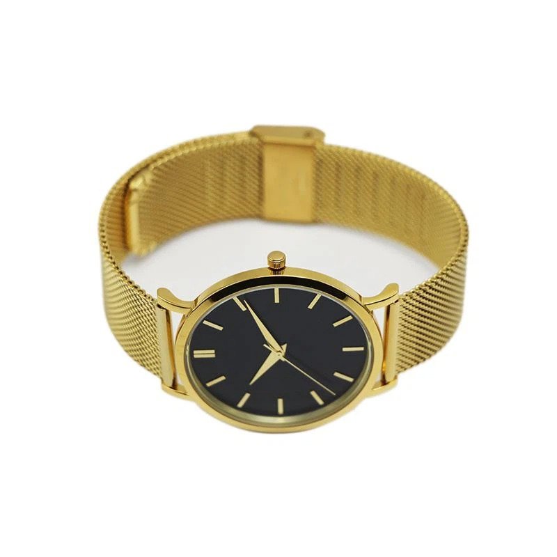 Minimalist Steel Quartz Watch Men Women