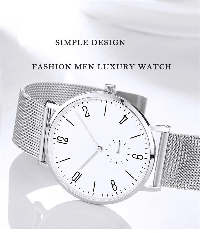 Men OEM Stainless Quartz Steel Watch