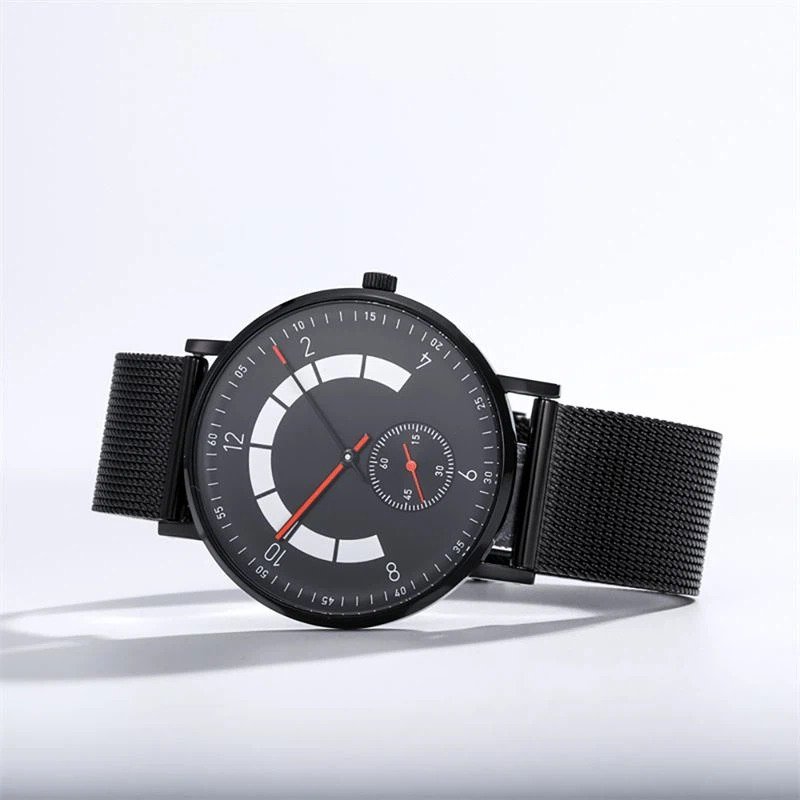 Men Stainless Steel Watch With Sub-dial