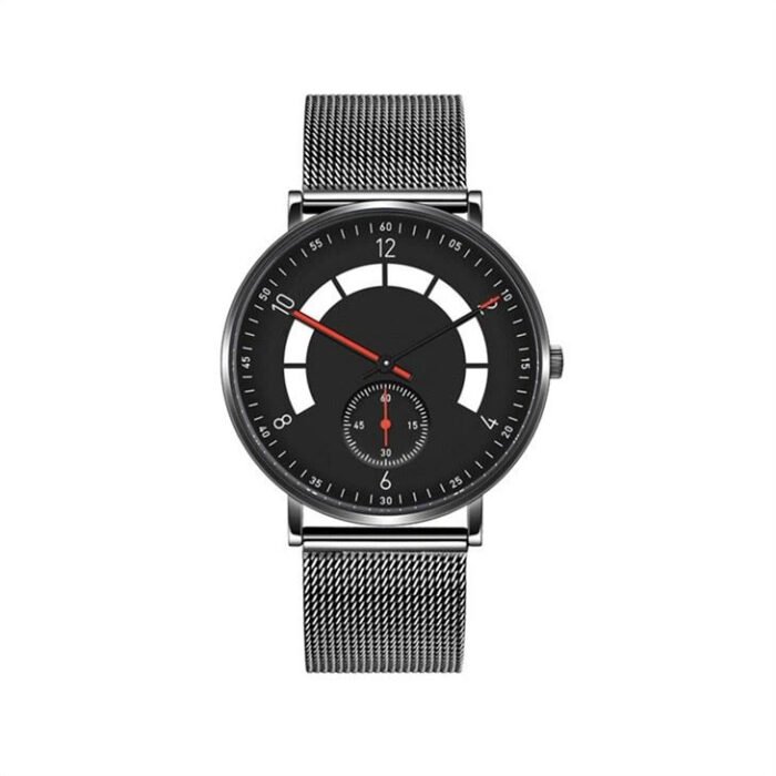 Men Stainless Steel Watch With Sub-dial