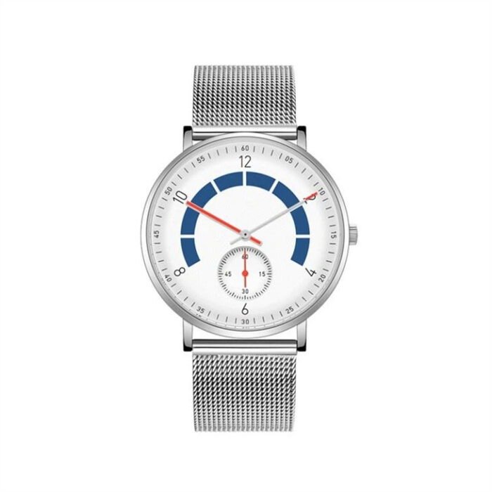 Men Stainless Steel Watch With Sub-dial