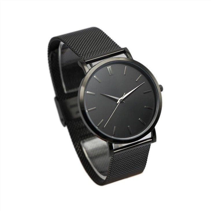 OEM fashion mesh steel unisex quartz watch