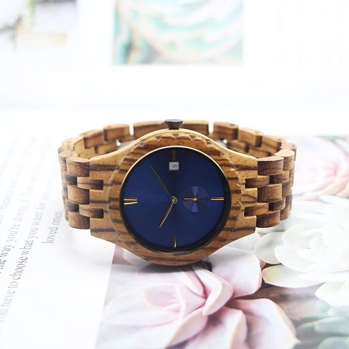 Personalized Wooden Watches * Sunray watch face * Special strap design * Metal index * Factory direct sale