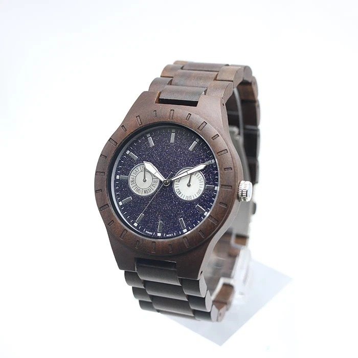 Wooden Watches For Sale * Classic men's timepiece * Starry sky diamond dial * Interchangeable wristband * Custom private own logo