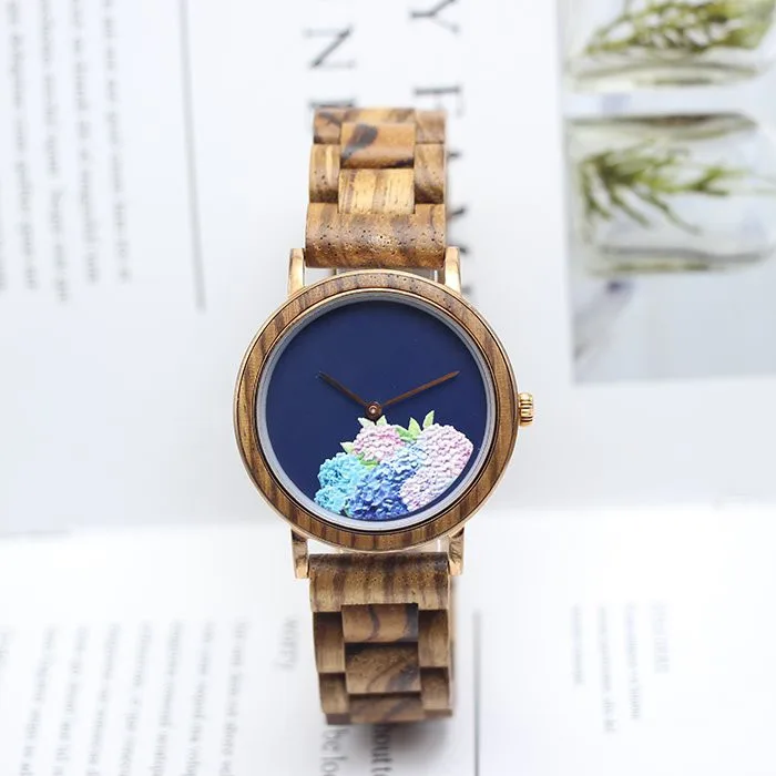 Zebra Wood Watch